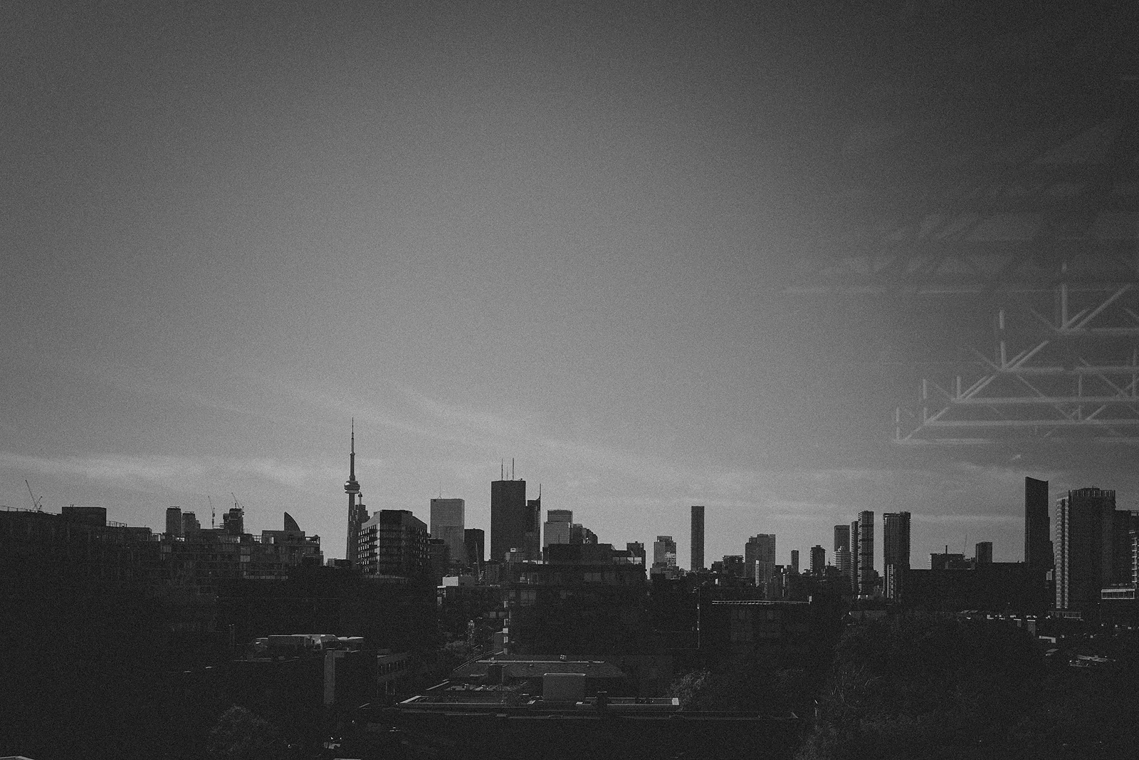 a city skyline view of Toronto from the Broadview Hotel