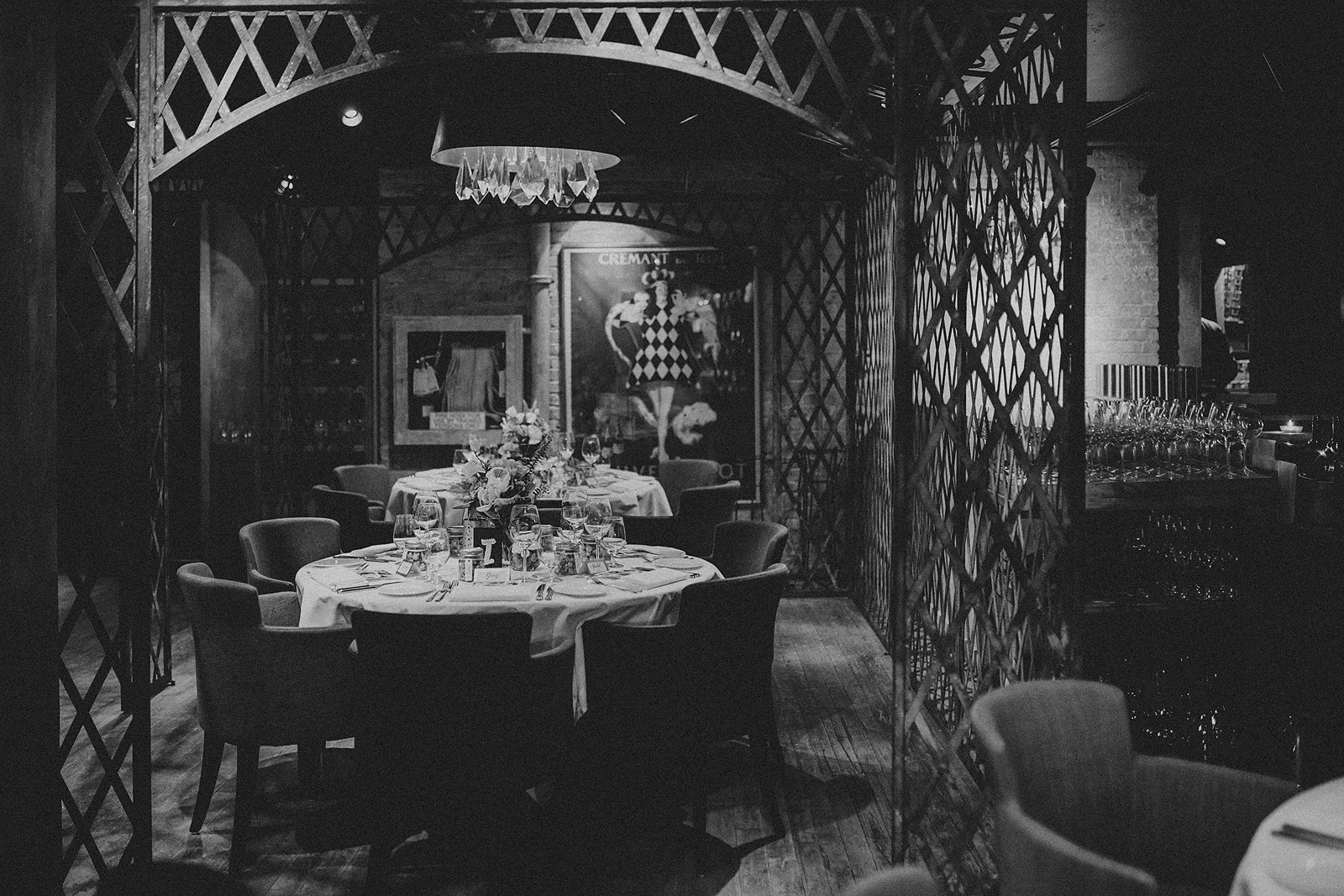 the dining area on George restaurant in Toronto