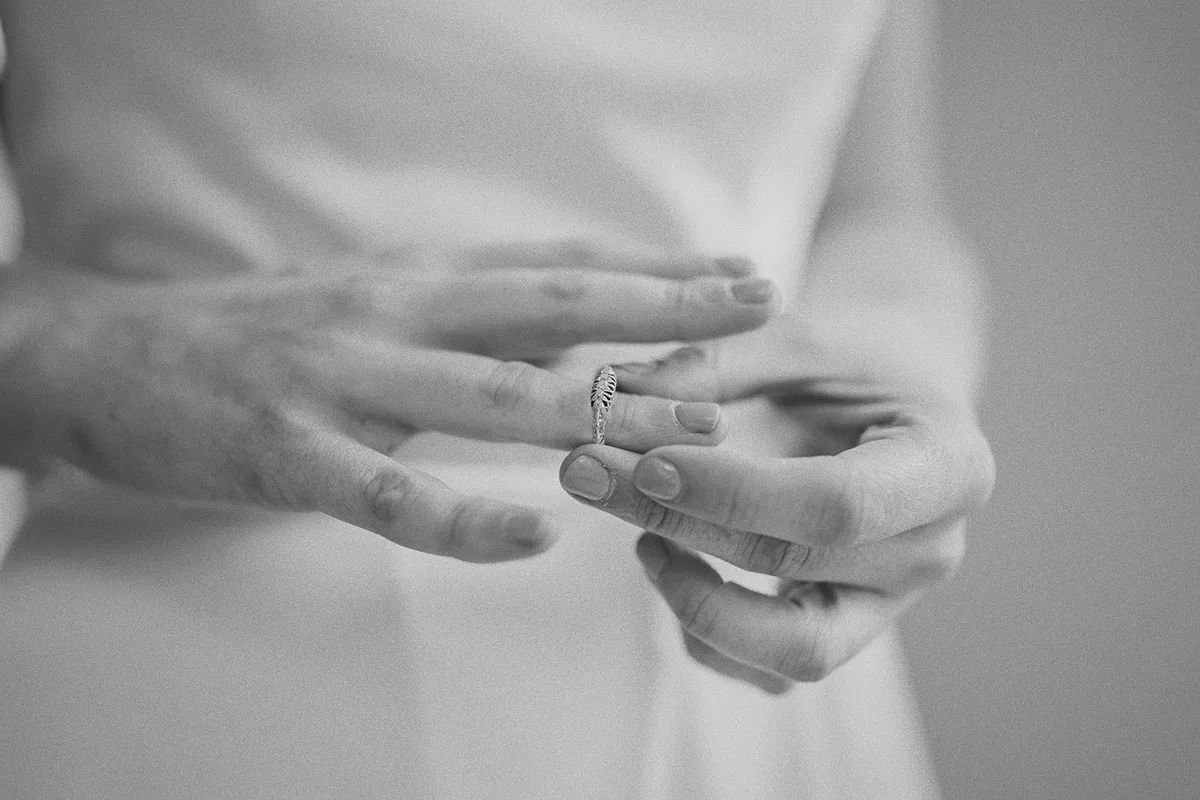 Beth puts on her engagement ring