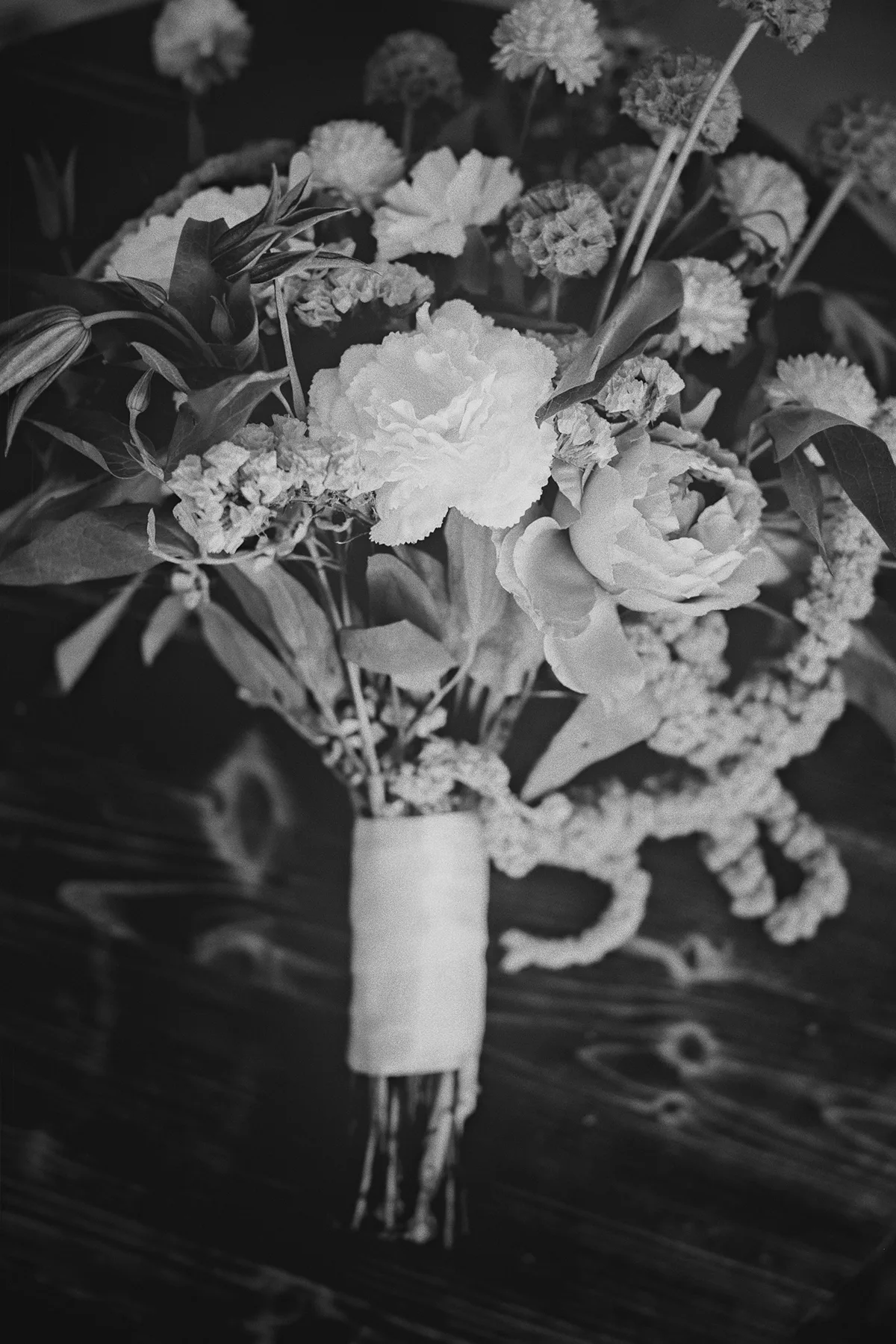 The bride's beautiful wedding bouquet