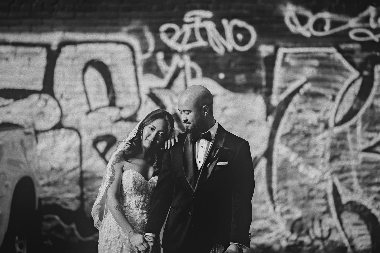 Corrina and Jamie pose for a portrait