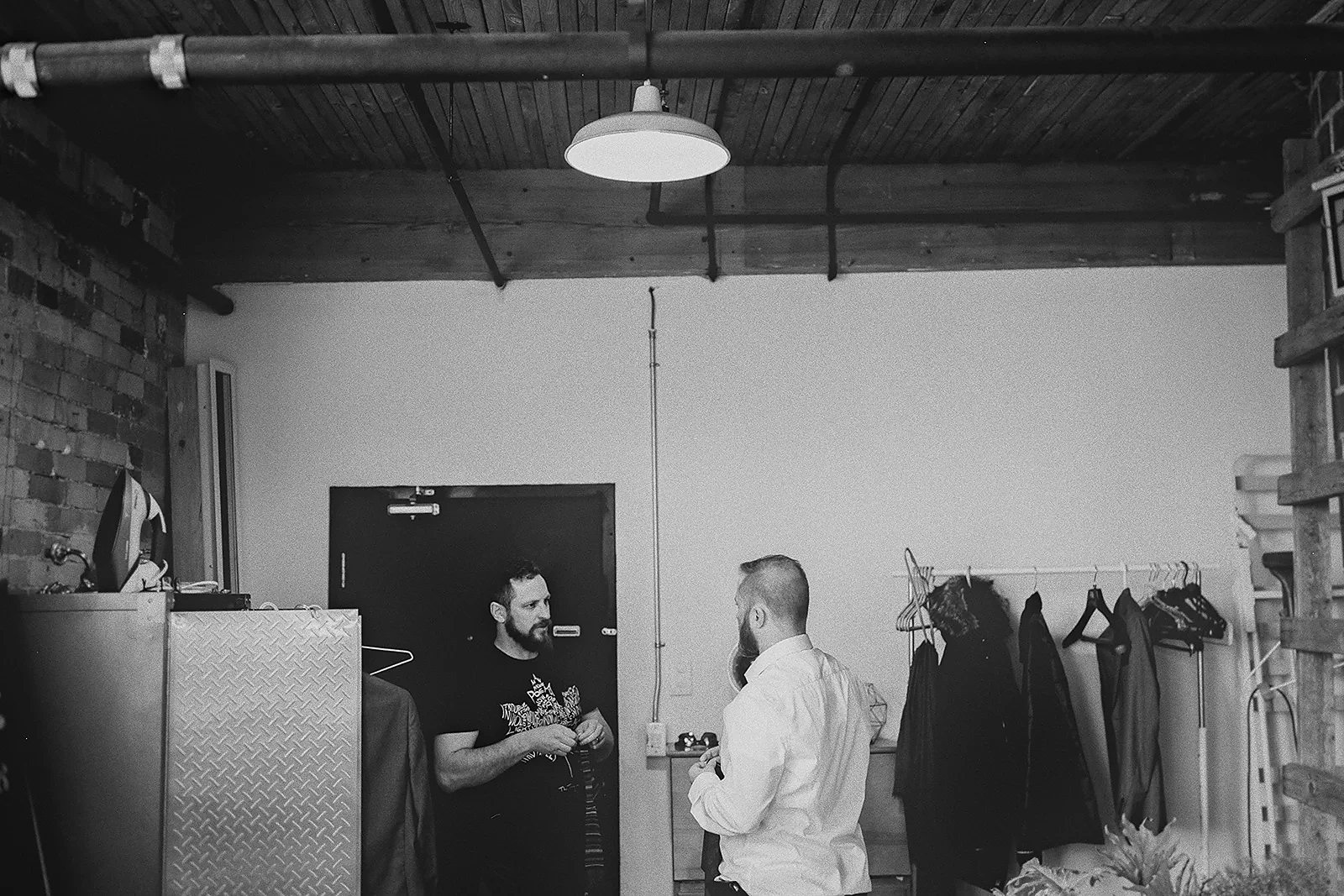 Ryan and his groomsmen get ready for the wedding